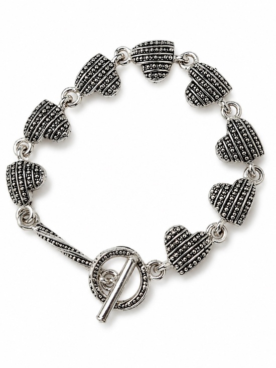 Jewelry - Elegant Silver Heart Bracelet